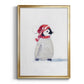 Penguin Play I - Modern Framed Canvas Print