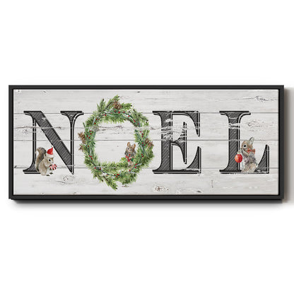 Farmhouse Noel - Floater Framed Canvas Print
