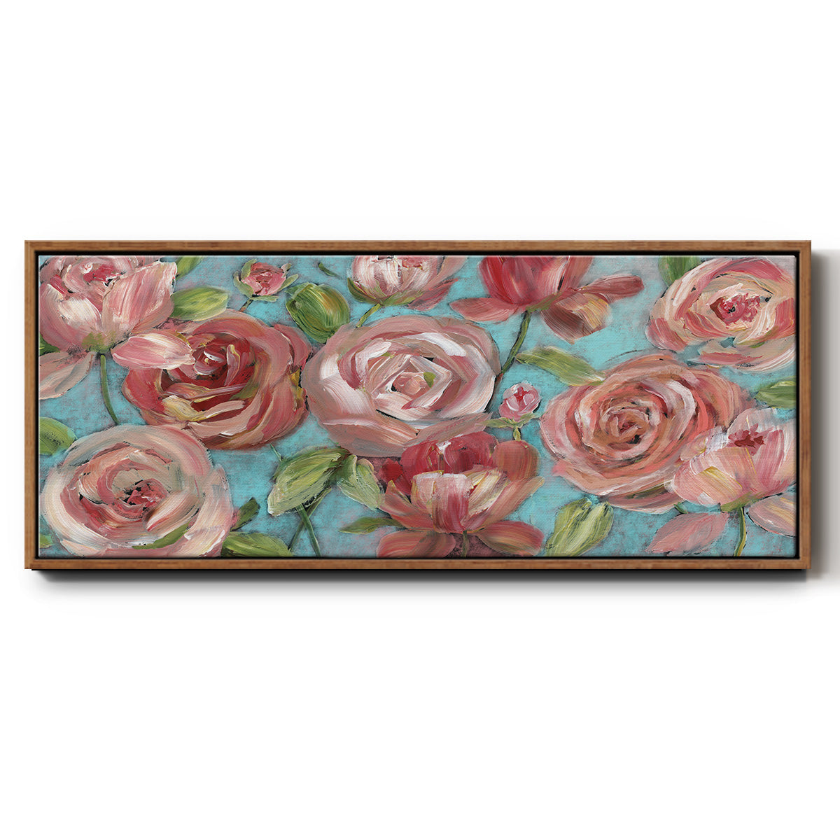 Peaches and Cream - Floater Framed Canvas Print