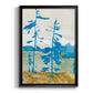 Cerulean Spruce I - Modern Framed Canvas Print