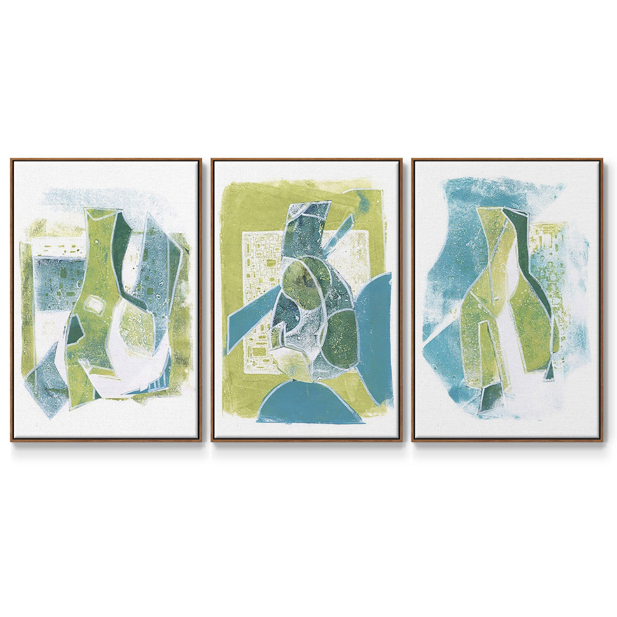 Jubilee Jugs III - Framed Premium Gallery Wrapped Canvas L Frame 3 Piece Set - Ready to Hang