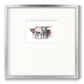 Modern Longhorns II Premium Framed Print Double Matboard