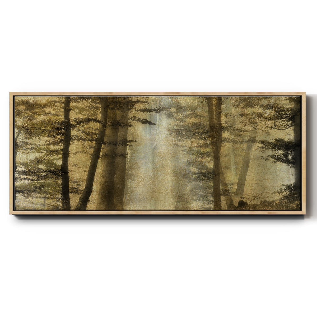 Golden Magic - Floater Framed Canvas Print