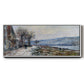 The Seine at Lavacourt, Effect of Snow, 1879 - Floater Framed Canvas Print