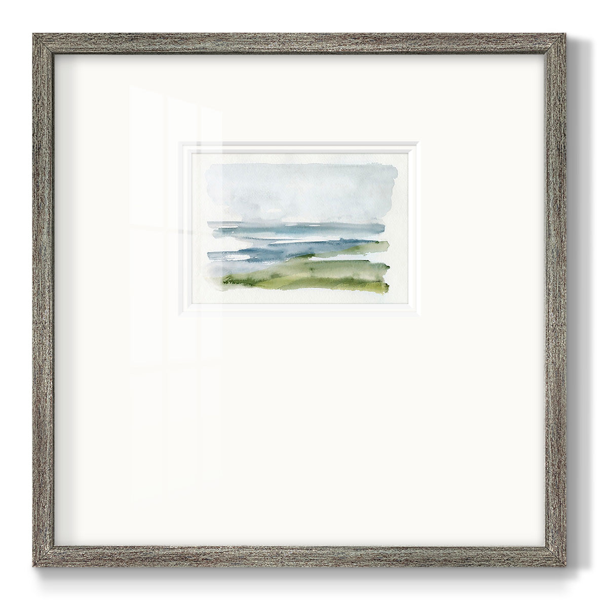 Coastline Splash I Premium Framed Print Double Matboard