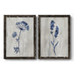 Indigo Botanical I - Premium Framed Canvas 2 Piece Set - Ready to Hang