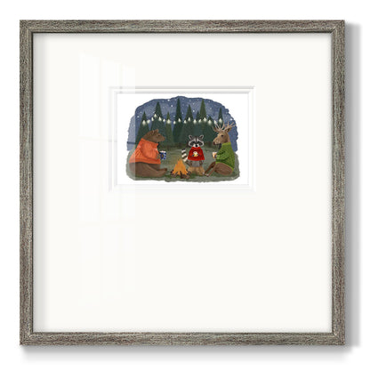 Campfire Hot Chocolate Premium Framed Print Double Matboard