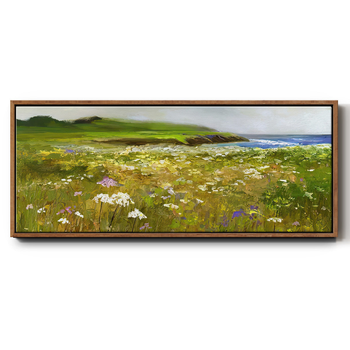 Montara Bluffs - Floater Framed Canvas Print
