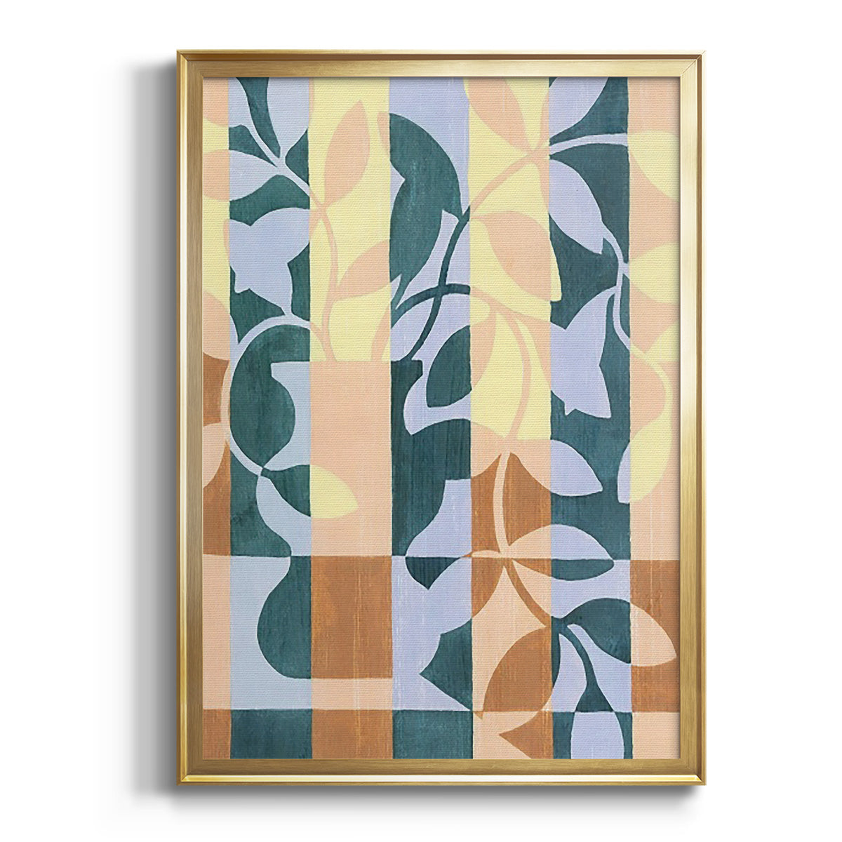 Checkered Cutting II - Modern Framed Canvas Print