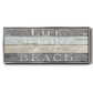 Life Better Beach - Floater Framed Canvas Print