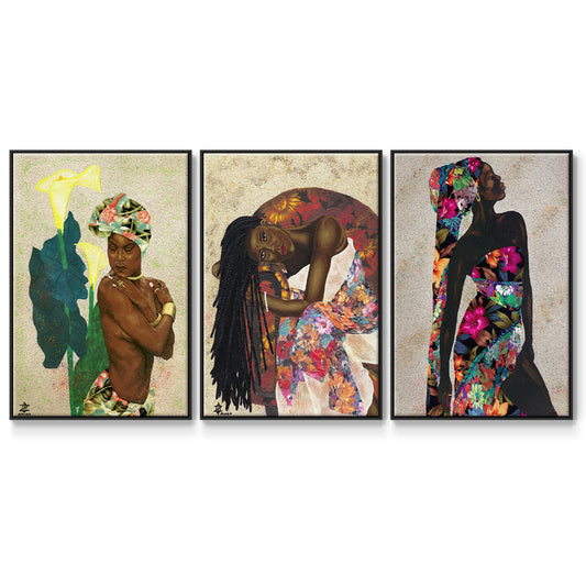 Woman Strong I - Floater Framed Canvas Set