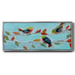 Bitty Birds II - Floater Framed Canvas Print