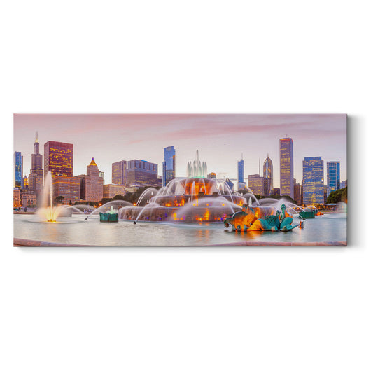 Buckingham Fountain II - Gallery Wrapped Canvas