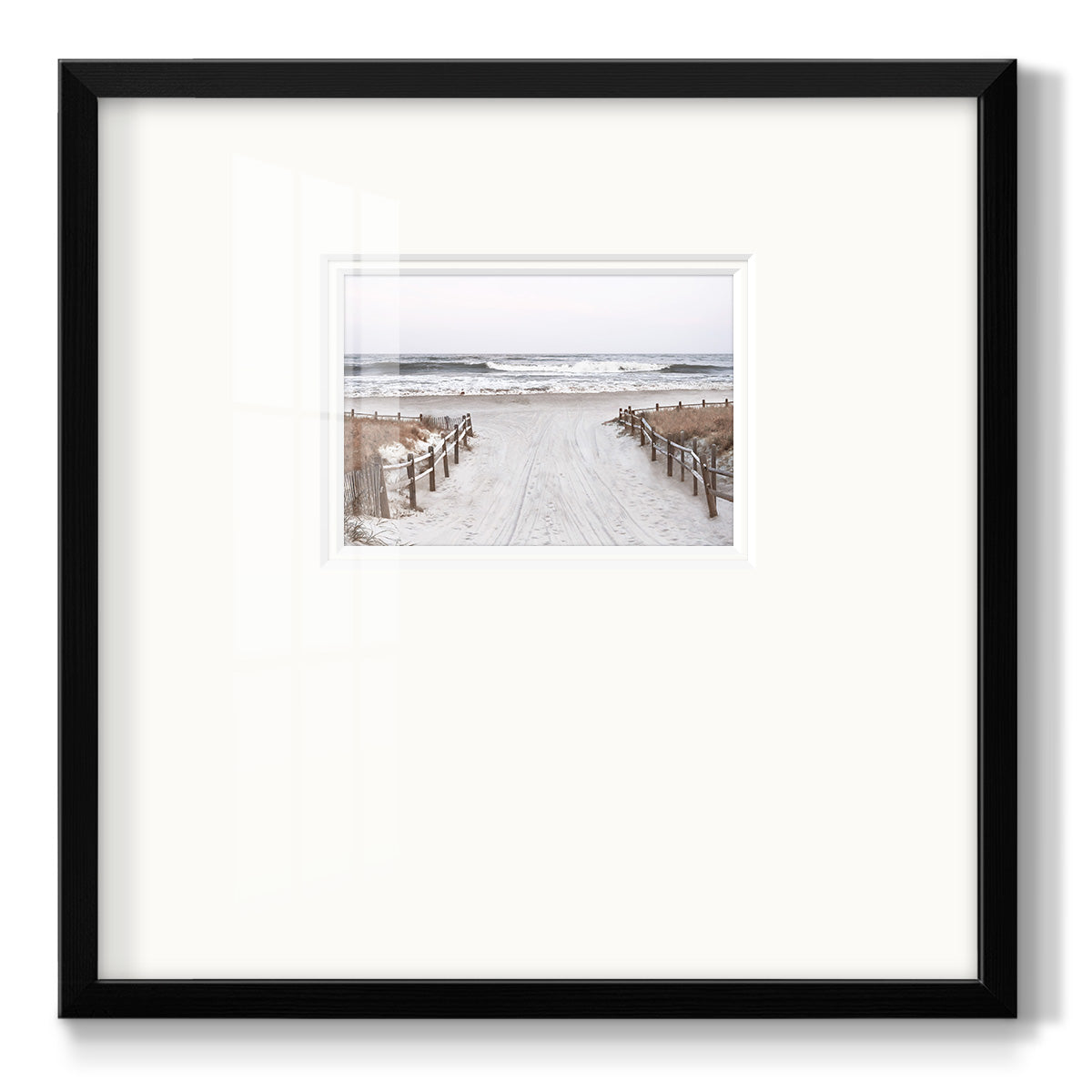 OBX Path - Double Matboard Framed Print