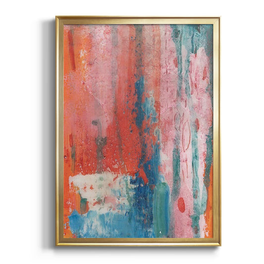 Spring Step I - Modern Framed Canvas Print