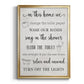 In This Bathroom - Modern Framed Canvas Print