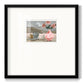 Vase of Pink Flowers VI - Double Matboard Framed Print
