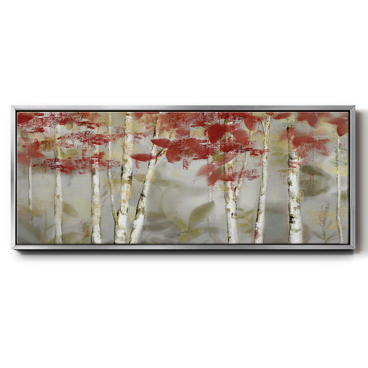 Autumn Forest - Floater Framed Canvas Print