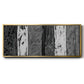 Printed Brushed Nickel Abstract I - Floater Framed Canvas Print