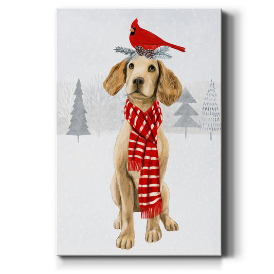 Christmas Cats & Dogs V Premium Gallery Wrapped Canvas - Ready to Hang