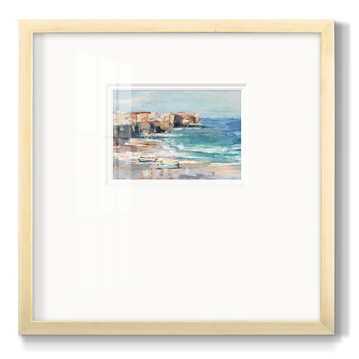 Sea Cliff Study I - Double Matboard Framed Print