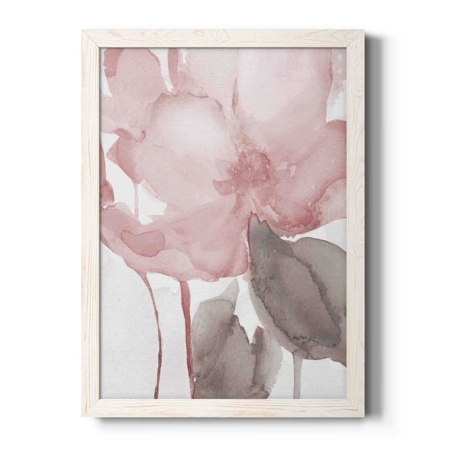 Blush Bloom II - Premium Canvas Framed in Barnwood - Ready to Hang