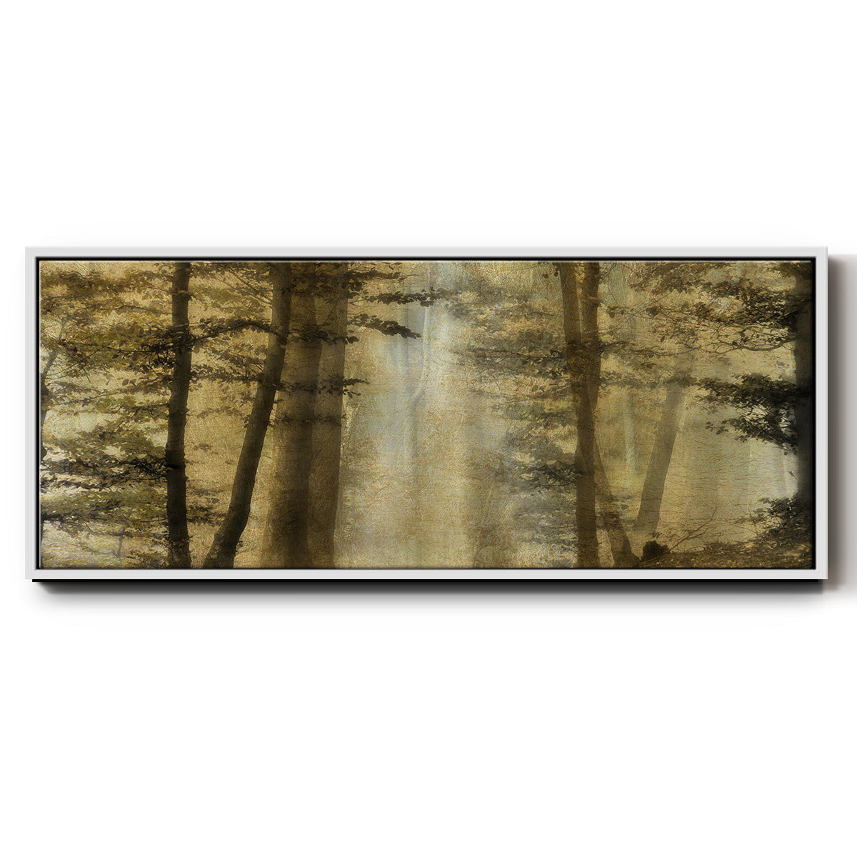Golden Magic - Floater Framed Canvas Print
