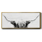 Longhorn - Floater Framed Canvas Print