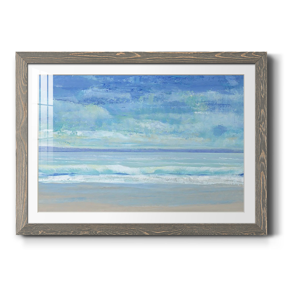 Rolling Surf II - Barnwood Framed Art Print
