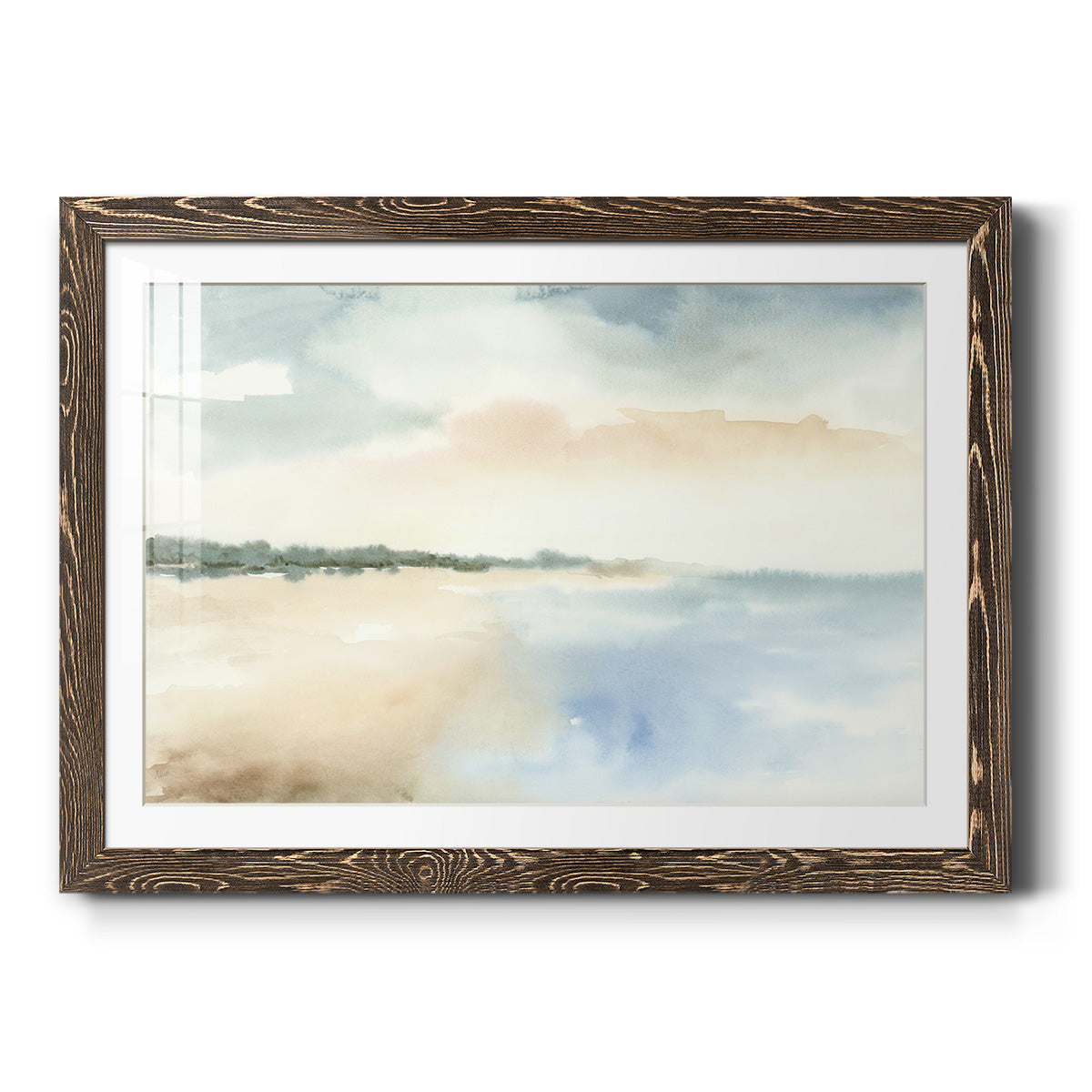 Simple Sea - Barnwood Framed Art Print