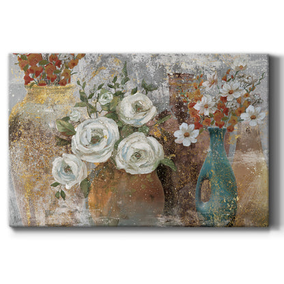 Vessels and Blooms Spice - Canvas Art Print