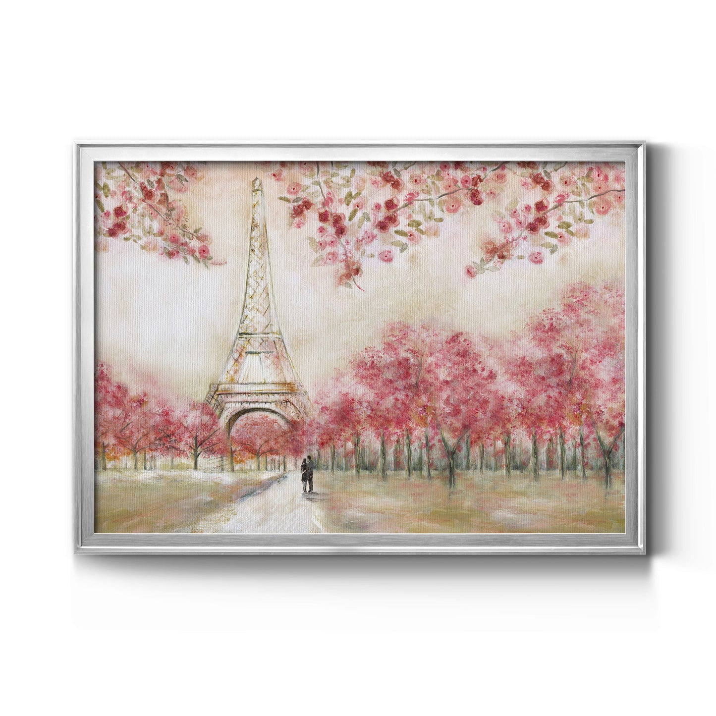 Spring In Paris - Modern Framed Canvas Print