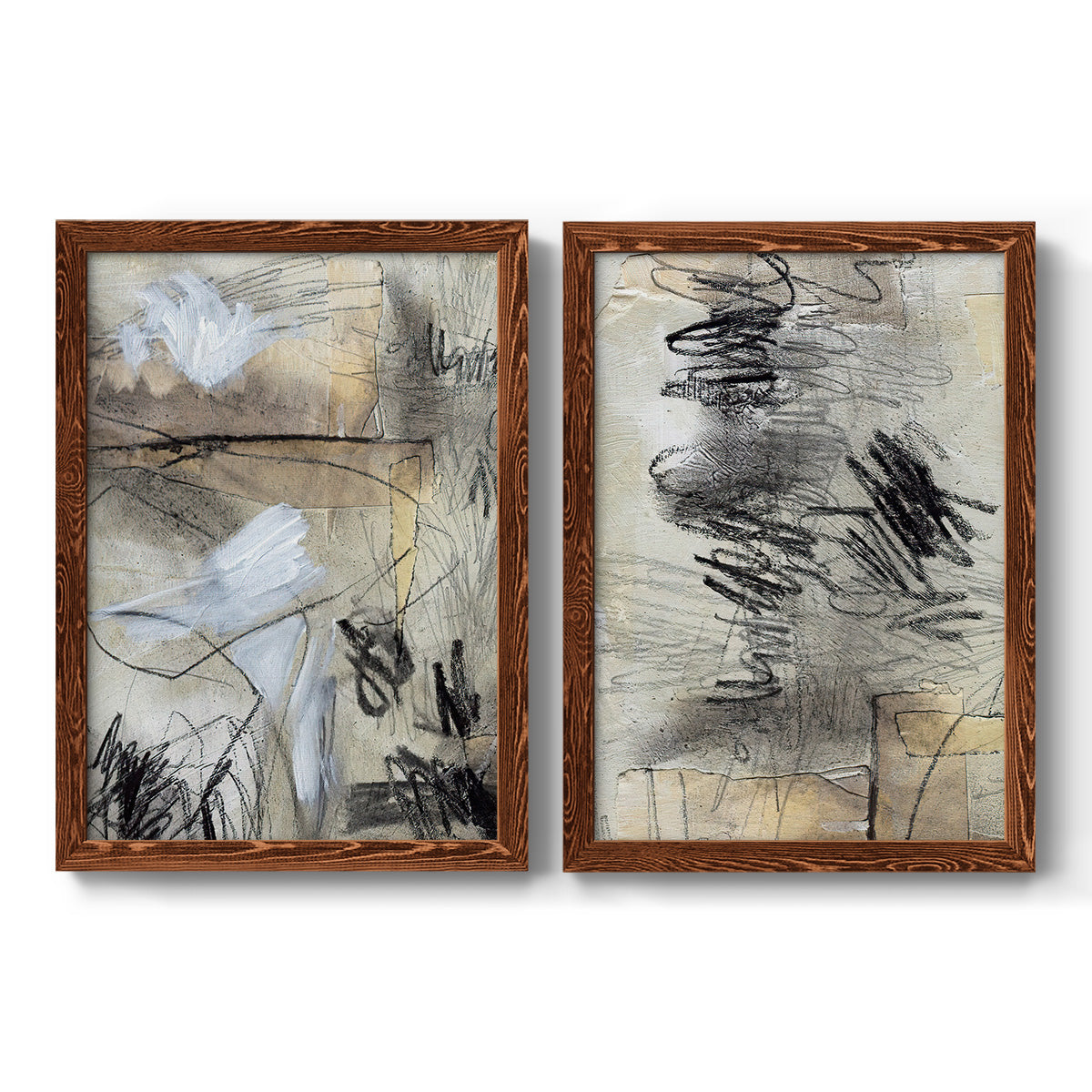 Masked Notes I - Premium Framed Canvas 2 Piece Set - Ready to Hang