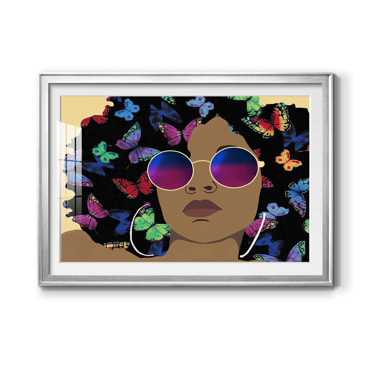 Butterfly Diva I Premium Framed Print - Ready to Hang