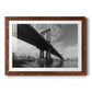 Manhattan Bridge - Barnwood Framed Art Print