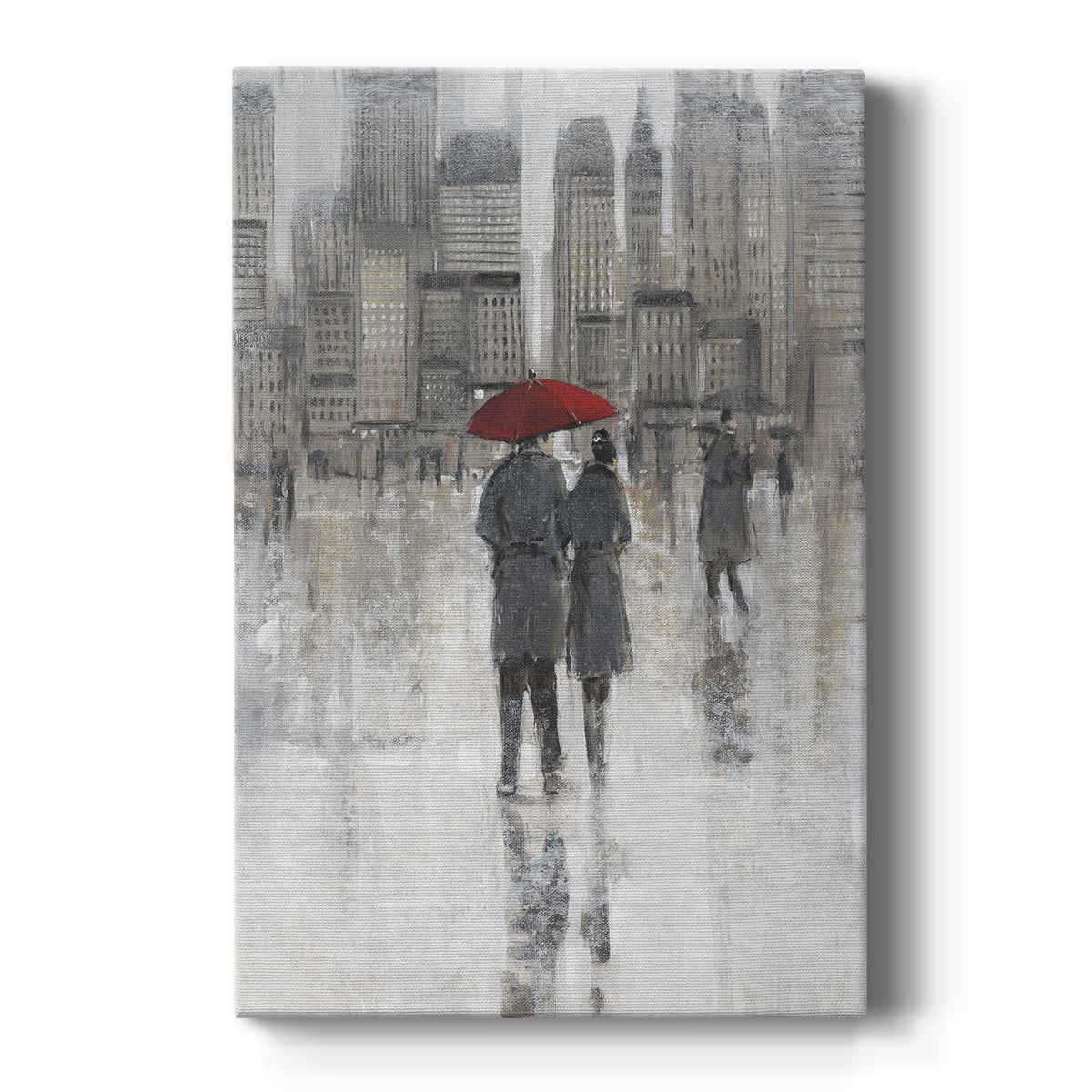 Rain in The City I Premium Gallery Wrapped Canvas - Ready to Hang