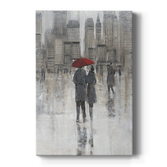 Rain in The City I Premium Gallery Wrapped Canvas - Ready to Hang