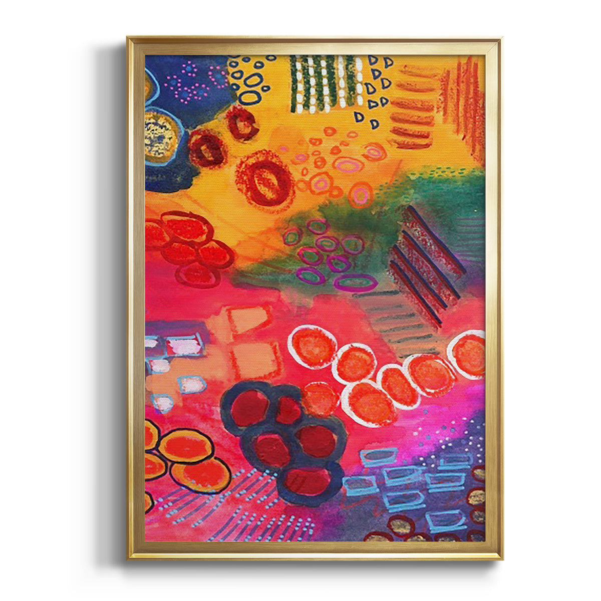 Vivaciously Changing II - Modern Framed Canvas Print