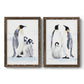 Emperor Penguins I - Premium Framed Canvas 2 Piece Set - Ready to Hang