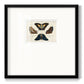 Crackled Butterflies IV Premium Framed Print Double Matboard