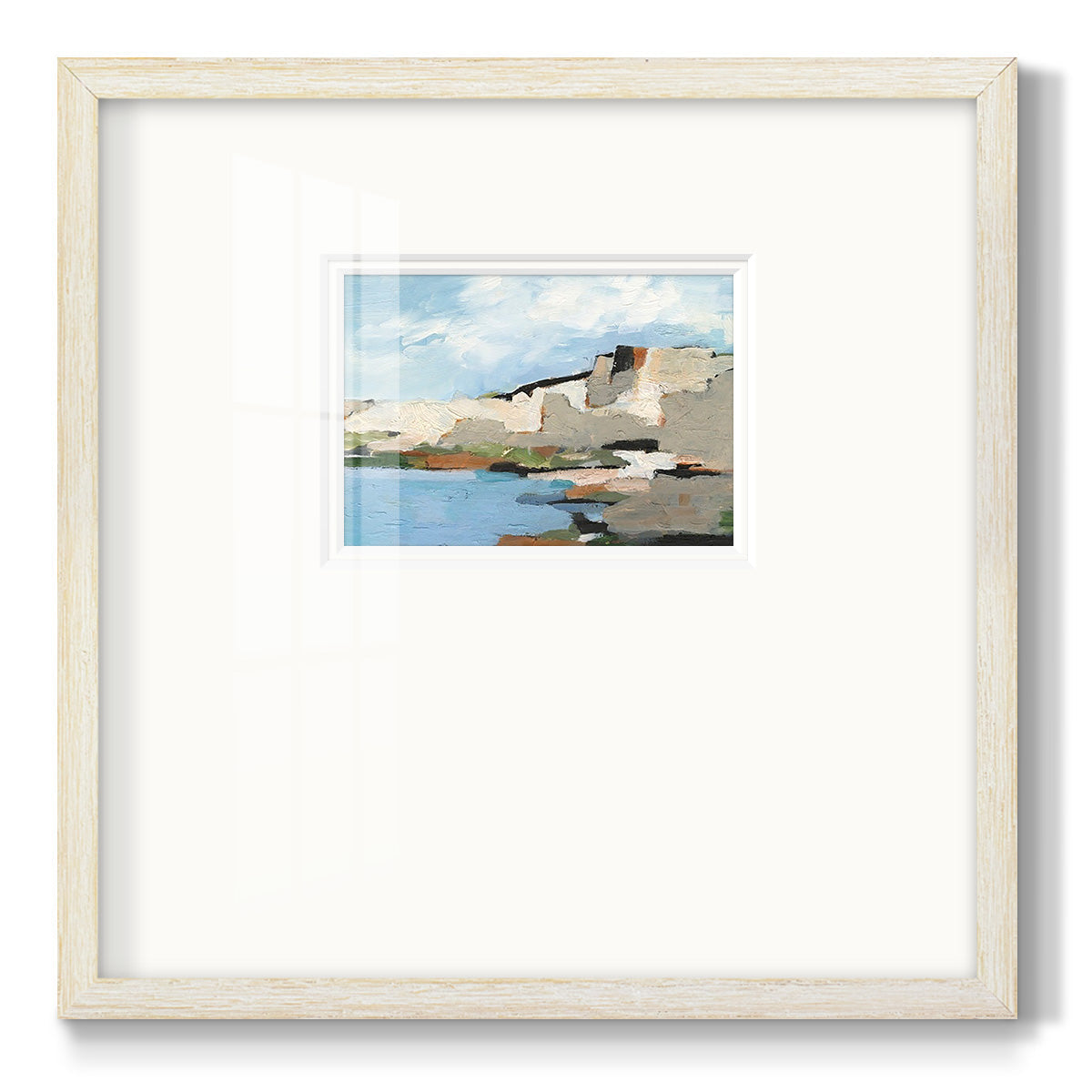 White Rock Cliffs II Premium Framed Print Double Matboard