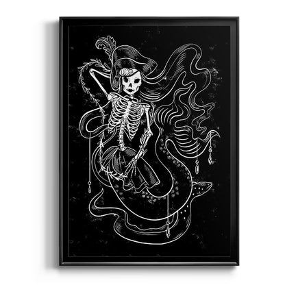 Pirate Mermaids II - Modern Framed Canvas Print