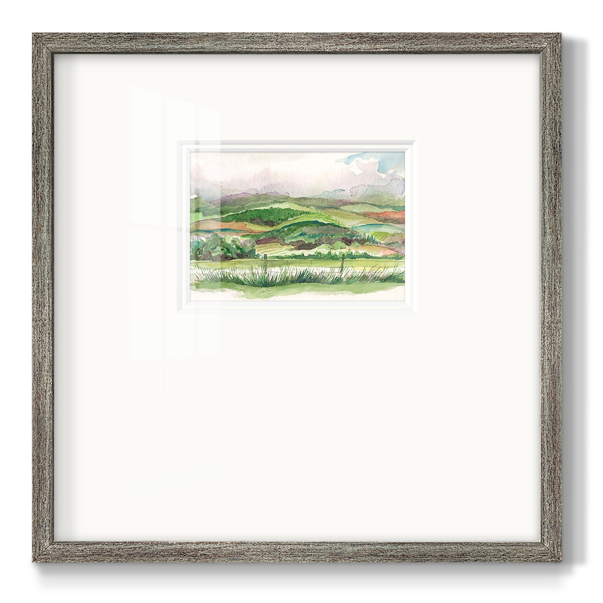 Bennachie Rain I Premium Framed Print Double Matboard