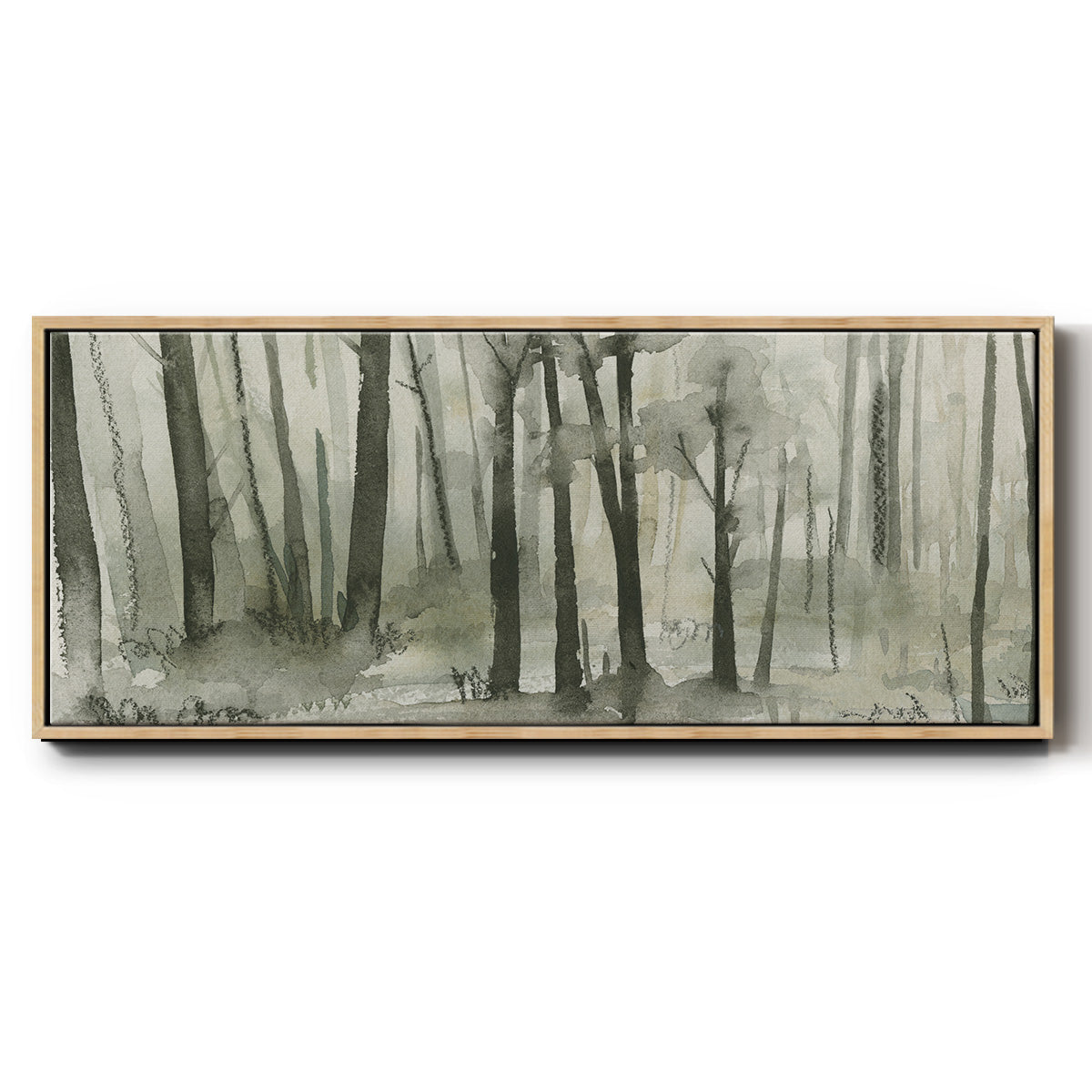 Into the Woods I - Floater Framed Canvas Print