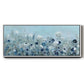 Teal Light Garden - Floater Framed Canvas Print