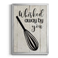 Whisked Away - Modern Framed Canvas Print
