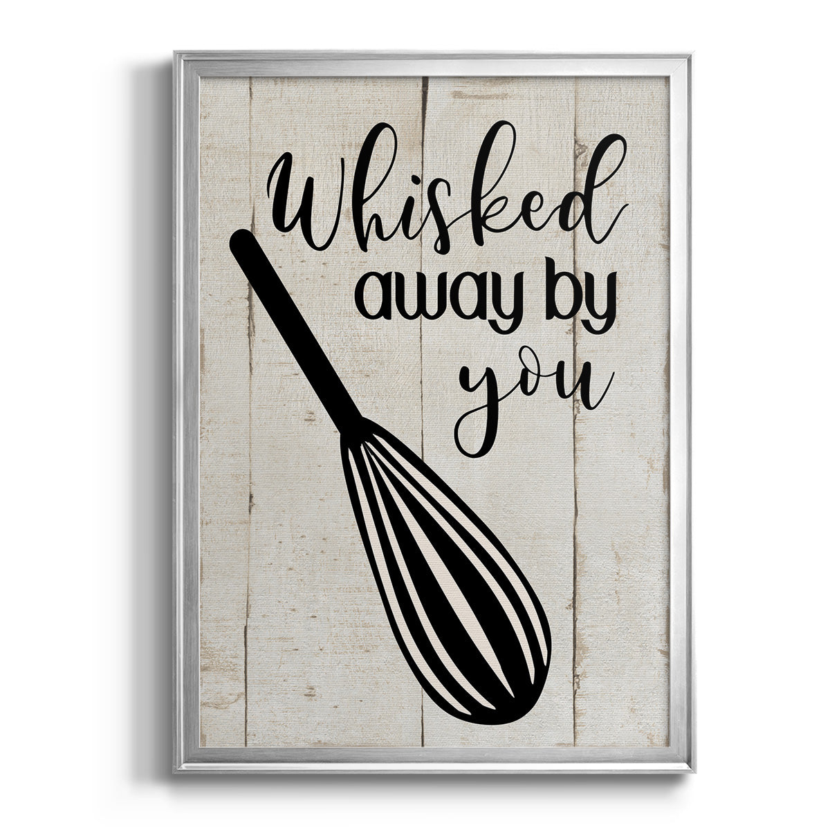 Whisked Away - Modern Framed Canvas Print
