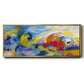 Racing Forms - Floater Framed Canvas Print