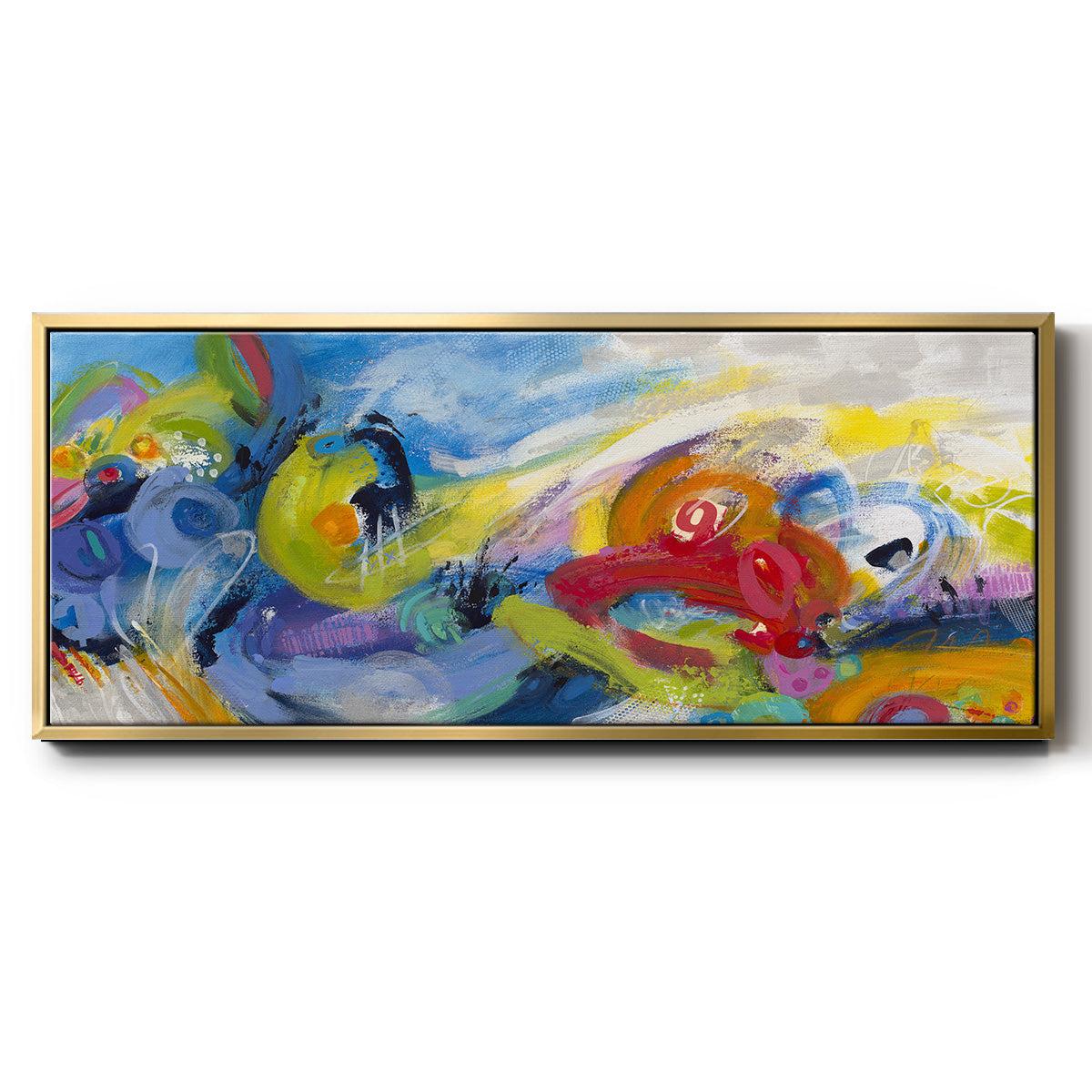 Racing Forms - Floater Framed Canvas Print