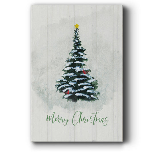 Winter Pine Christmas - Canvas Art Print